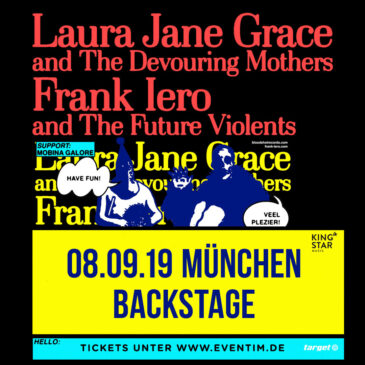 Laura Jane Grace & Frank Iero – am 8. September im Backstage
