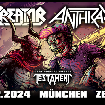 Kreator + Anthrax – am 1. Dezember 2024 im Zenith